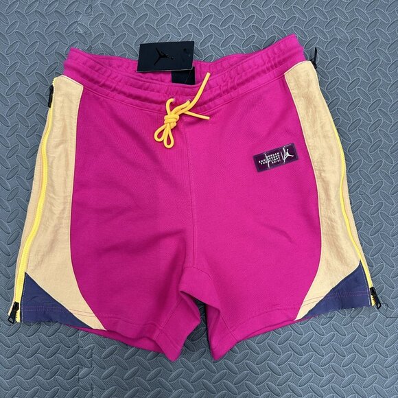 Jordan Fleece Shorts 23 Size Medium Engineered Fireberry Pink Mens - Picture 1 of 9